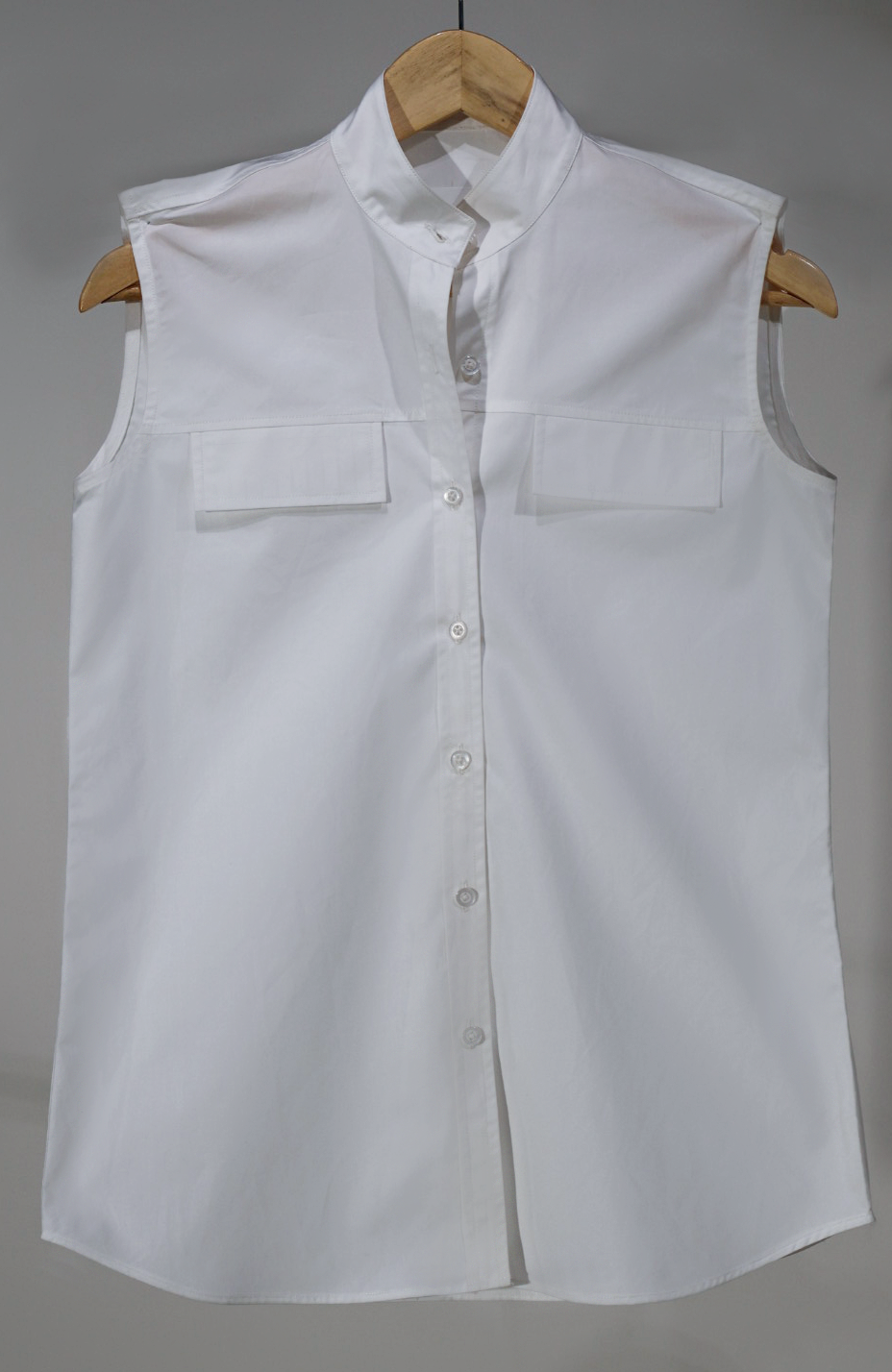 Timeless Trio - White Sleeveless Shirt